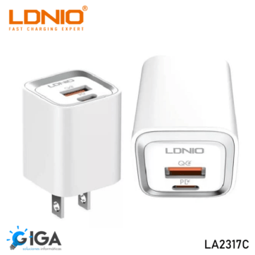 Cargador de Carga Rápida 30W LDNIO A2317C