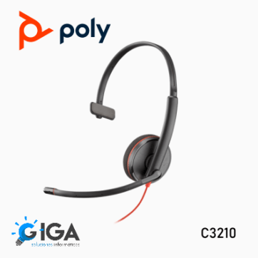 AUDIFONOS MONOAURAL POLY BW3210 USB-A / USBC