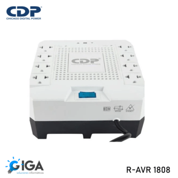 REGULADOR DE VOLTAJE CDP R-AVR1808  1800VA/1000W 8 SALIDAS