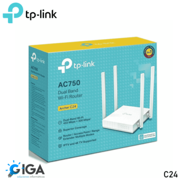 ROUTER TP-LINK ARCHER C24 DOBLE BANDA