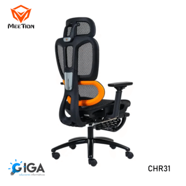 SILLA ERGONOMICA GAMER MEETION MT-CHR31 NEGRA / NARANJA