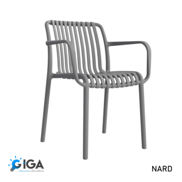 SILLA PLASTICA EXTERIOR GRIS POT UV NARD