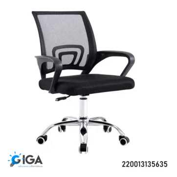 SILLA DE OFICINA CON BASE METALICA