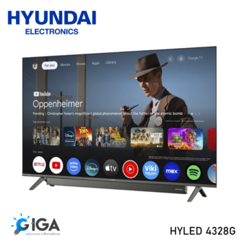 SMART TV HYUNDAI 43" FHD C/BARRA SONIDO HYLED 4328G