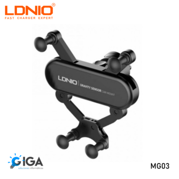 SOPORTE TELEFONO VEHICULO GRAVITY LDNIO MG03