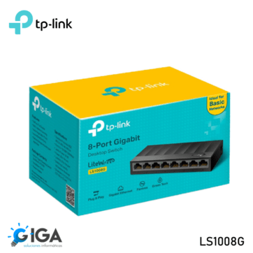 SWITCH GIGABIT ESCRITORIO 8 PUERTOS TPLINK LS1008G