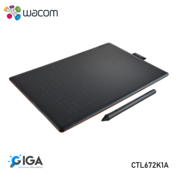 TABLETA DIGITALIZADORA ONE BY WACOM MEDIUM CTL672K1A