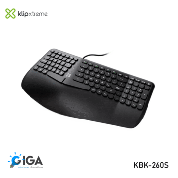 TECLADO ERGONOMICO KLIPXTREME EVOLVE KBK-260S
