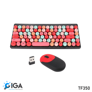 WIRELESS TECLADO Y MOUSE TF350 PUNKY PUNTO