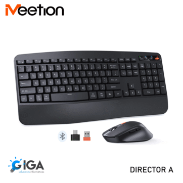 TECLADO Y MOUSE MULTIDISPOSITIVO ERGONOMICO MEETION DIRECTOR A