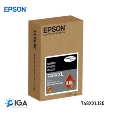 TINTA ORIGINAL EPSON WF 6090/6590 748XXL120-AL BLACK