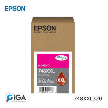 TINTA ORIGINAL EPSON WF 6090/6590 748XXL320-AL MAGENTA