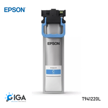 TINTA ORIGINAL EPSON WF C52100/C5290/C5710/C5790 T941220L/R04L CYAN
