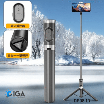 TRIPODE /SELPHI STICK 1.65M CON CONTROL REMOTO DP08 1.7