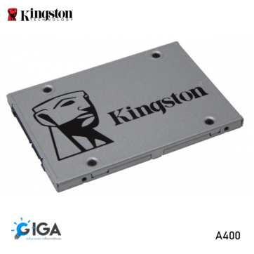 UNIDAD DE ESTADO SOLIDO SSD SATA 2.5" KINGSTON A400 480GB