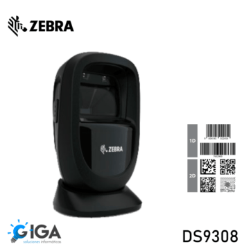 LECTOR DE CODIGO BARRAS BASE ZEBRA 1D/2D DS9308