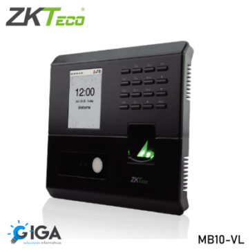 Reloj de control ZKTEKO MB10-VL con reconocimiento facial