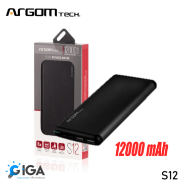 POWER BANK ARGOM S12 12000 mAh
