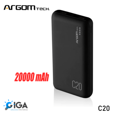 POWER BANK ARGOM C20 20000 MAH