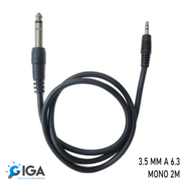 CABLE AUXILIAR 3.5MM A 6.3MM MONO