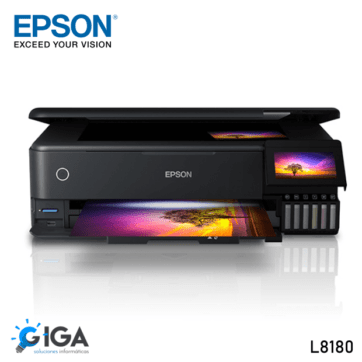 IMPRESORA FOTOGRAFICA MULTFUNCION EPSON ECOTANK L8180 C11CJ21301