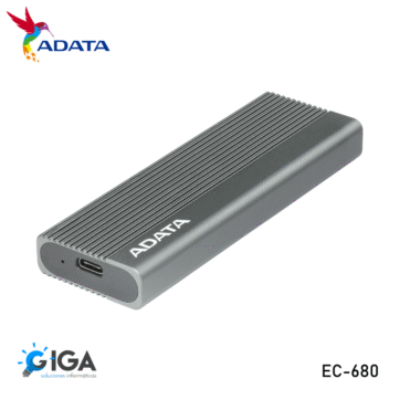 ENCLOSURE SSD M.2 PCIE NVME ADATA USB-C EC-680