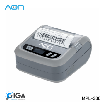 IMPRESORA TERMICA AON PORTATIL 85MM RECIBO/ETIQUETAS AON MPL-300