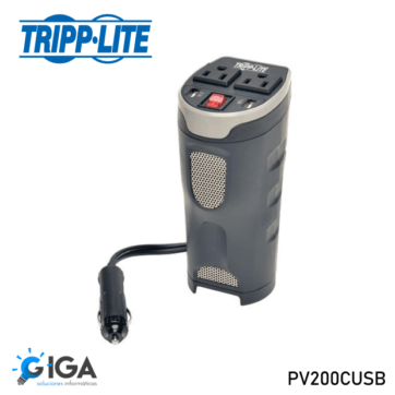 INVERSOR DE AUTO TRIPP-LITE PV200CUSB 12V/110V -2USB/2TOMA