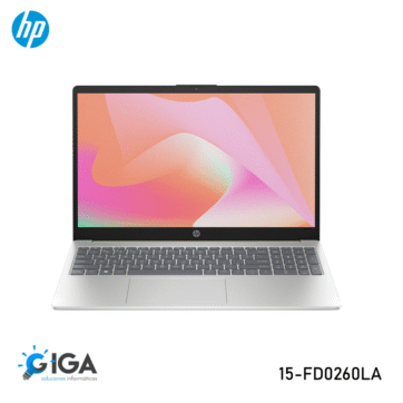 LAPTOP HP 15-FD0260LA INTEL CORE I5-1334U PANTALLA FHD 15.6" DR4 16GB; ALMACENAMIENTO 512GB