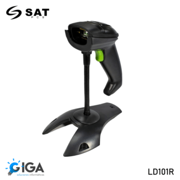 LECTOR CODIGOS BARRA SAT LD101R USB 1D CON BASE