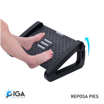 REPOSA PIES PLASTICO 3 NIVELES CON RODILLO MASAJEADOR