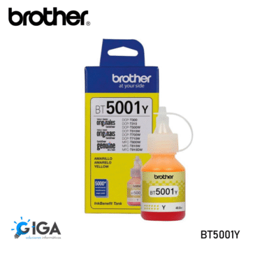 TINTA ORIGINAL BROTHER YELLOW BT5001